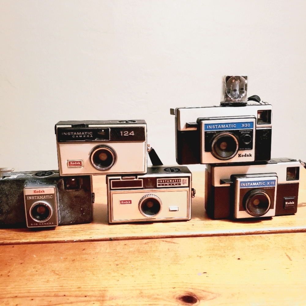 5 Vintage Kodak Instamatic Cameras